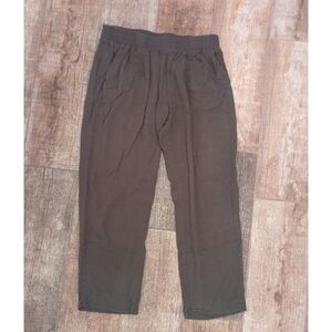 Green Linen Pants